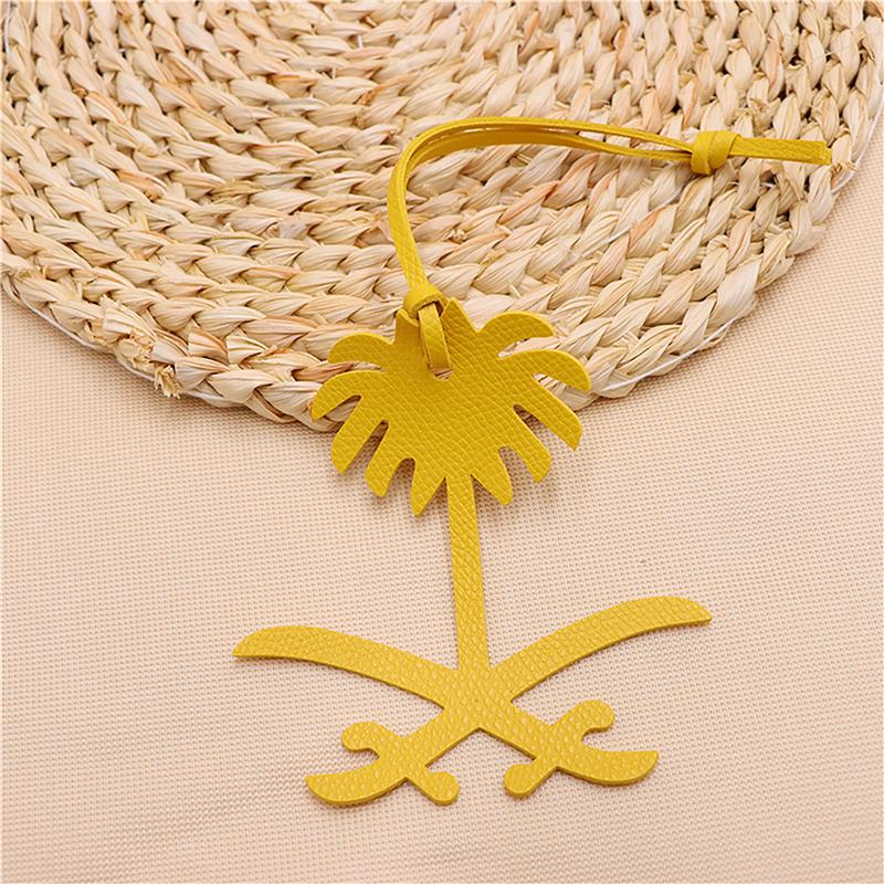 Натуральная кожа Саудовская карта финиковая пальма брелок женский рюкзак кулон женская сумка брелок