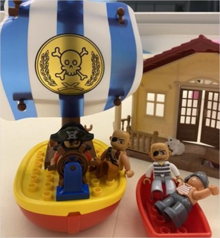 Pi LEGO DUPLO Фигурка Набор Пиратская игра, популярные игрушки в Корее