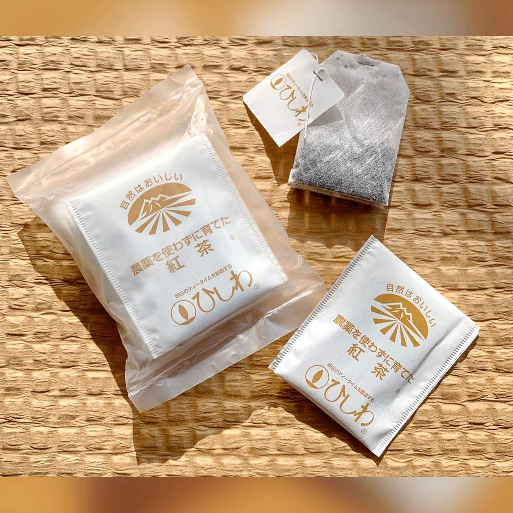 Hishiwa Ryowaen Черный чай без пестицидов в пакетиках, 50 пакетиков x 2