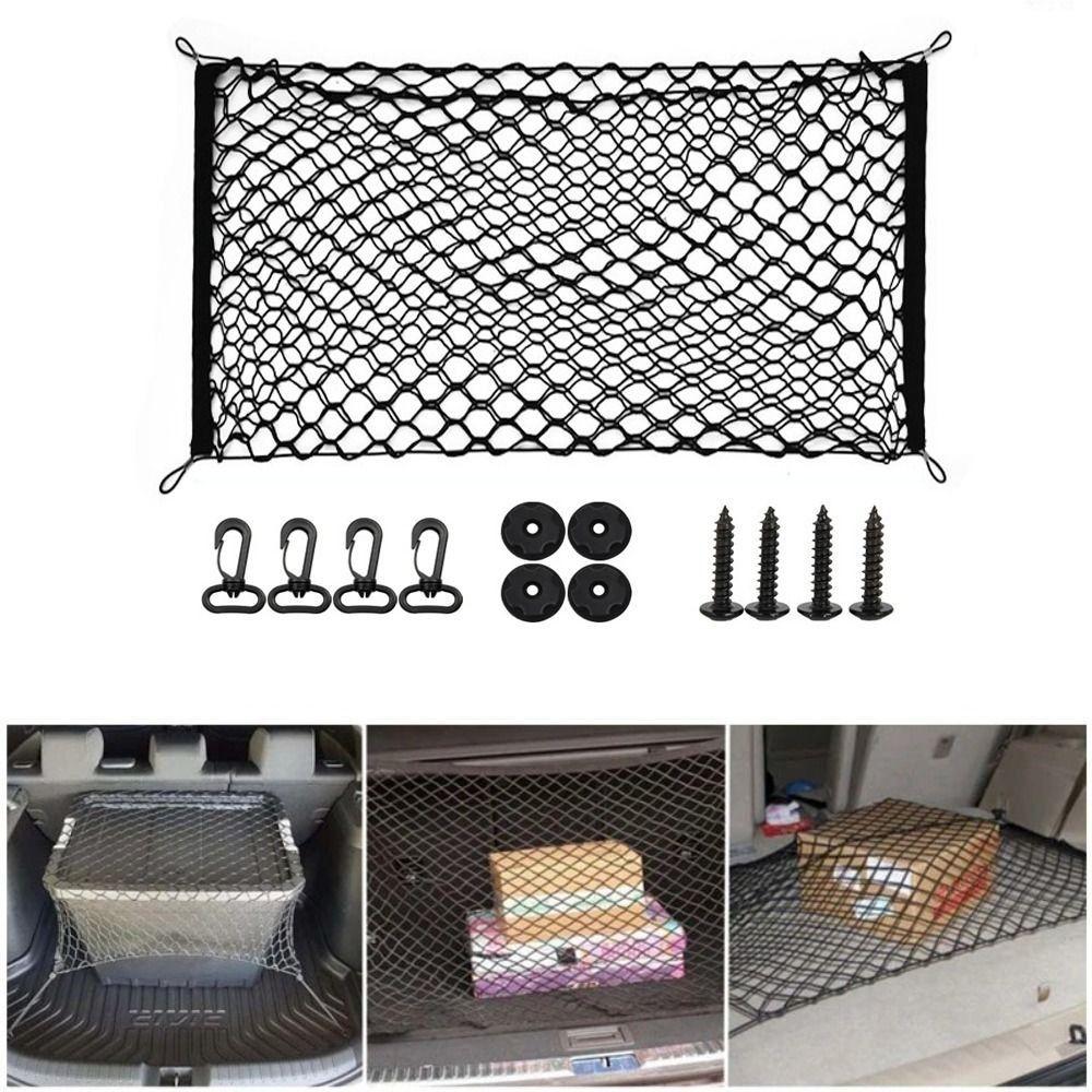 Universal Trunk Storage Net Double Layer Luggage Mesh Net Car Mesh Storage Bag Back Rear Seat