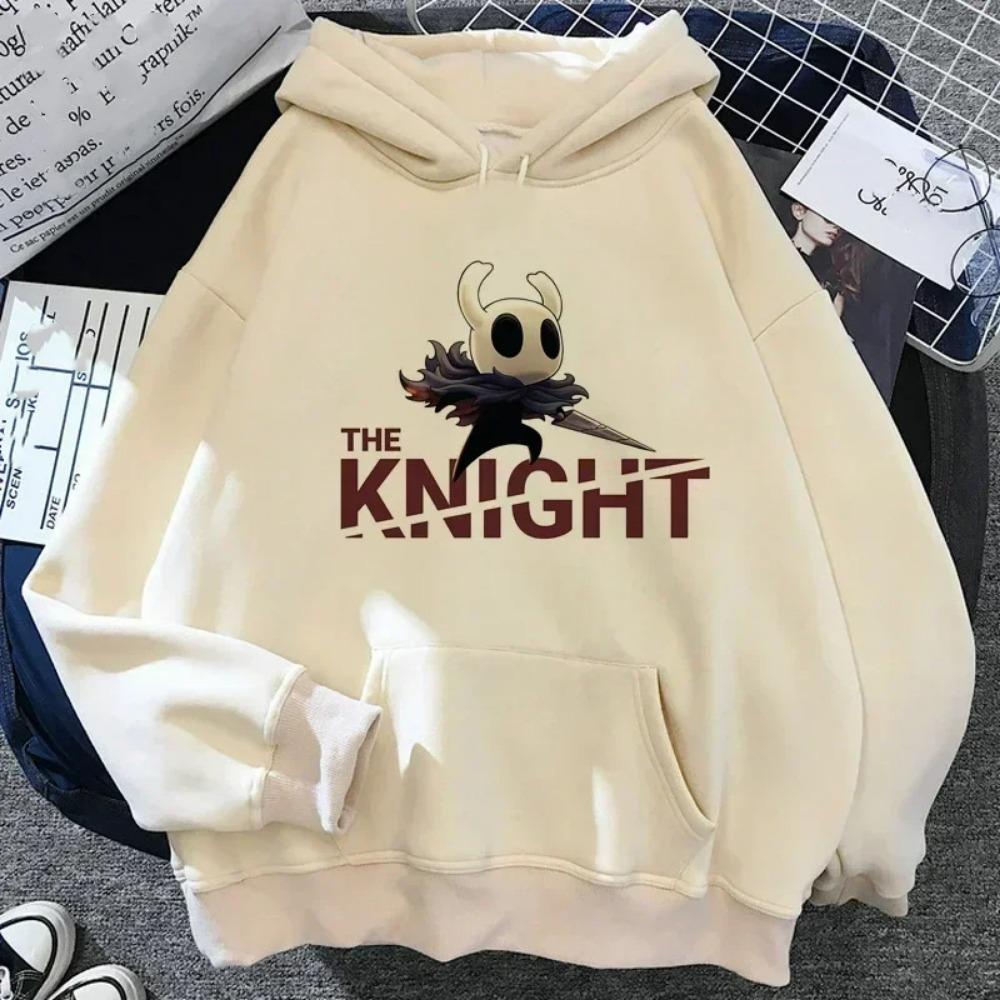 Худи с принтом Hollow Knight Мужское Женское Модное Оверсайз С длинным рукавом Пуловер Детские Худи Толстовка