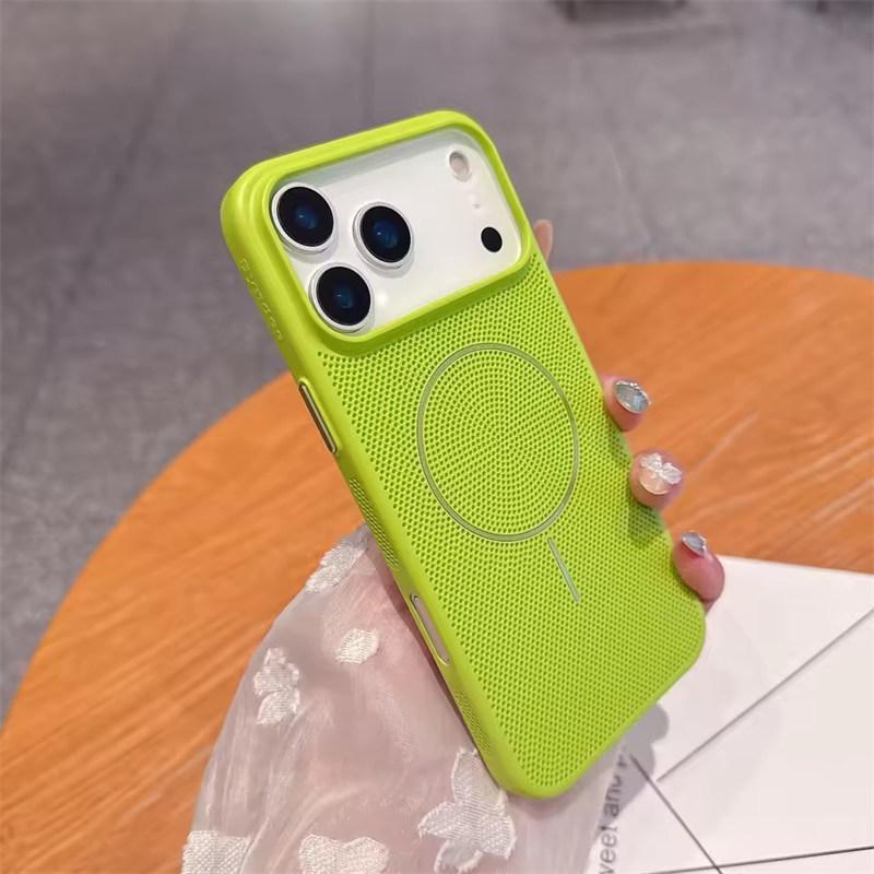Сетчатый чехол для охлаждения и отвода тепла с магнитной фиксацией Magsafe для iPhone 17 16 15 14 13 12 11 Pro Max Plus 17 Air, чехол с поддержкой беспроводной зарядки