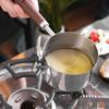 Масляный горшок из нержавеющей стали 304 со шкалой, мерная ложка, маленькая кастрюля для соуса, шоколад