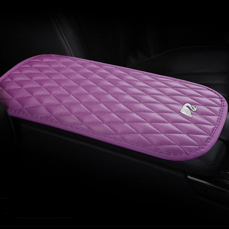 Новый инкрустированный бриллиантами подлокотник для автомобиля «Корона-лебедь» Универсальный для четырех сезонов Автомобильный креативный интерьерный подлокотник