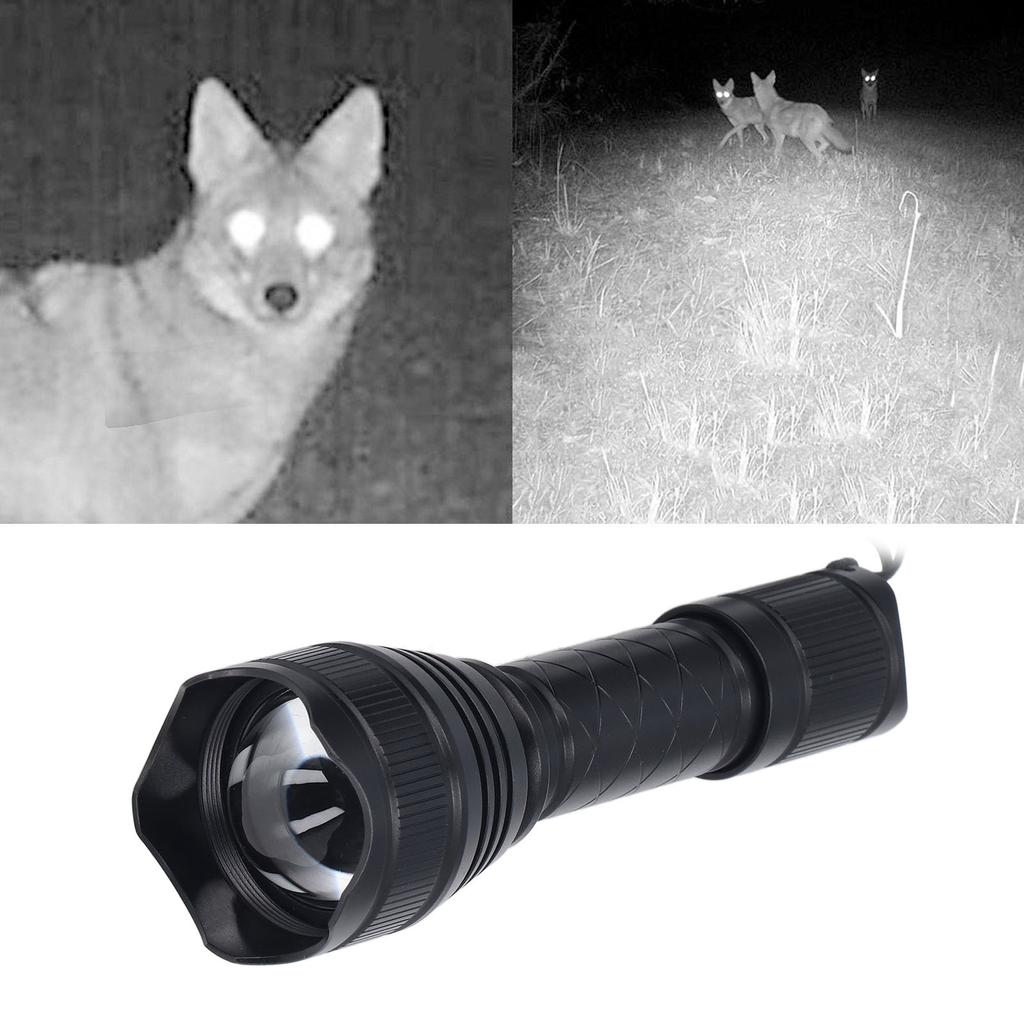 Infrared Flashlight T30 Infrared 850nm Night View Light Monitoring Source Fill Light Flashlight for Outdoor Adventure
