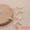 Hollow Pentagram Charms Pendant For Bracelet Necklace Jewelry Making Craft Findings