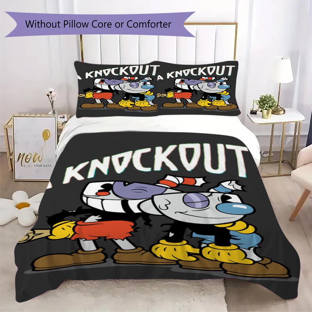 KNDCKDUT Pattern Bedding,Quilt Set Quilt Cover Pillowcase Home Birthday Gift (1*duvet cover+2*pillowcase,without core)ZSJT0917058