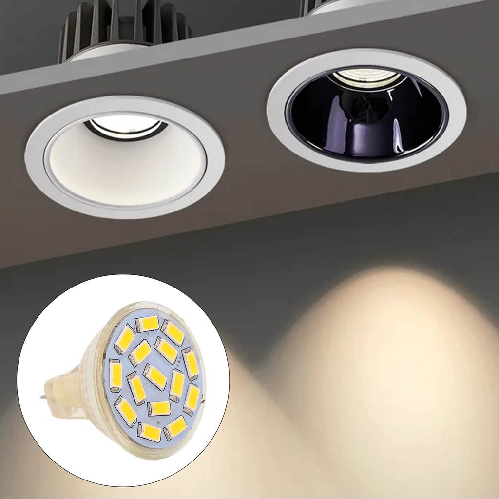 xuuyuu LED Bulbs, GU 4 Base, Spotlight, 12V 3W, Halogen Equivalent, 270LM, Warm White, Non-Dimmable, Pack of 6 (Warm Light)