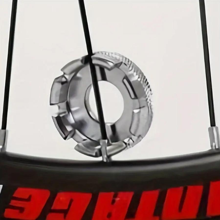 Инструмент для спиц велосипеда 8 в 1, стальной ключ для ниппелей спиц для правки колес, подходит для обслуживания шоссейных, горных велосипедов и МТБ