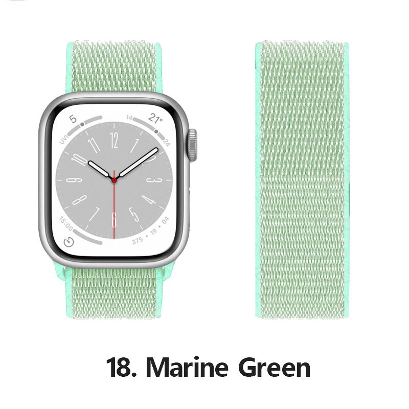 Нейлоновый ремешок для Apple Watch 10 Ремешки 46мм 44мм 40мм 45мм 41мм 49мм 42мм 38мм Браслет Correa iwatch Серия 8 se 7 6 3 9 11 40 мм