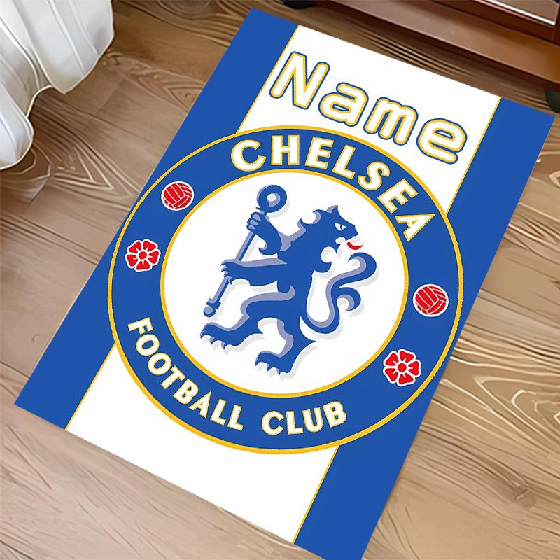 Custom personalization Chelsea F.C Print Area Rug - Soft, Washable Non-Slip Indoor Mat,Living Room,Home&Office Decorative Rug