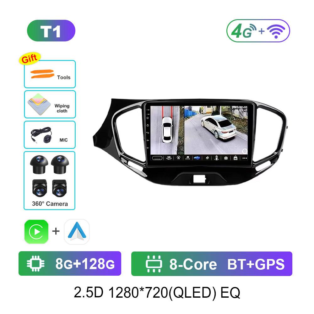 Bluetooth WiFi GPS Навигация Android 14 Система для LADA Vesta Cross Sport 2015 - 2020 IPS Экран Автомобильный Радио Мультимедийный проигрыватель 4G