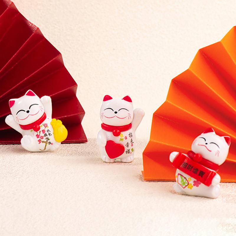 Мини Lucky Cat Украшение для дома Kawaii Lucky Cat Maneki Neko Украшения Креативная игрушка для скульптуры Статуя Декор