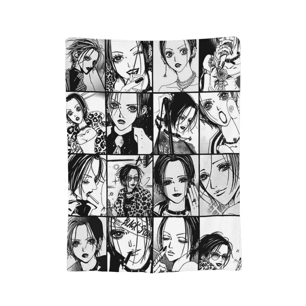 Nana Anime Manga Blankets Coral Fleece Plush Printed Breathable Ultra-Soft Throw Blanket for Home Outdoor Rug Piece