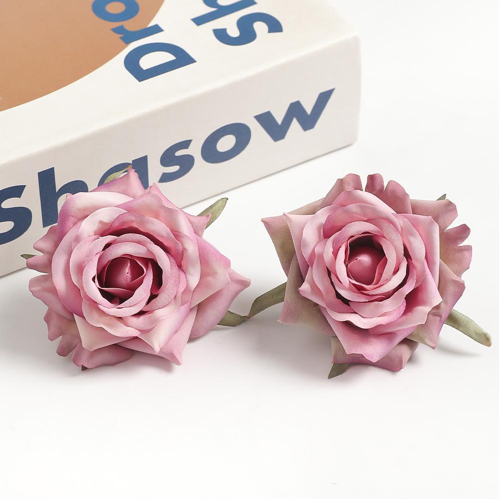 10/20 шт. Искусственные цветы розы 6,5 см Шелковые искусственные цветы для декора дома, комнаты, вечеринки, сада, свадебного украшения, DIY подарки, аксессуар