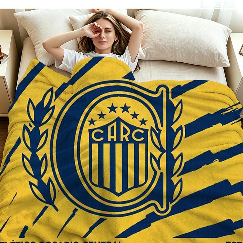 Carc 1889 Print Flannel Blanket High Quality Warm Comfortable Cover for All Seasons Perfect for Gifts Home Decor