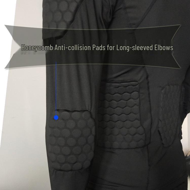 Quick-Dry Anti-Collision Long Sleeve Tight Rugby & Basketball Training Shirt