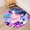 Saja Boys Printed Round Rug Carpet Chair Rug Area Rug Entryway Doormats,for Office Chair Living Room Bedroom Kitchen Room.