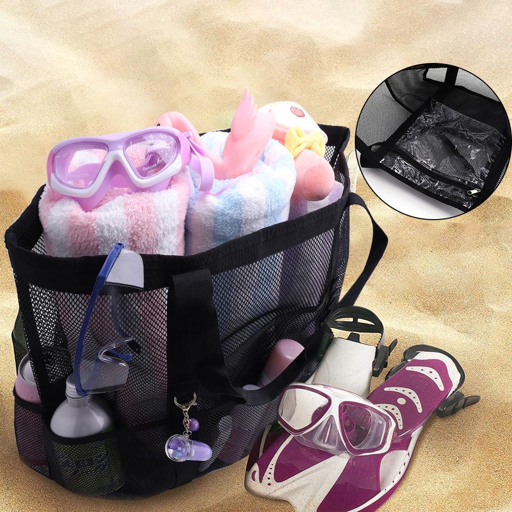 Popular Beach Mesh Bag - Large Capacity Toiletry and Toy Storage Bag