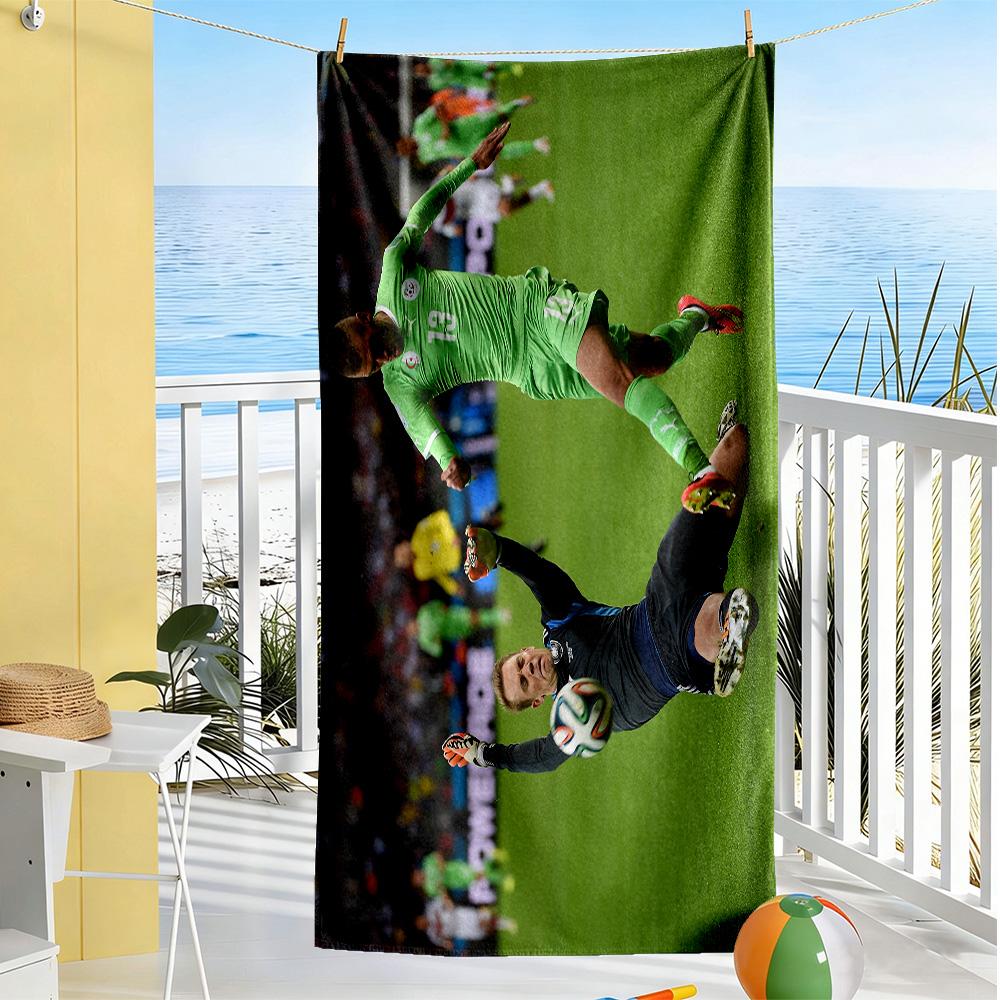 Football Match Progress Beach Towel Super Soft & Absorbent Comfortable Lightweight