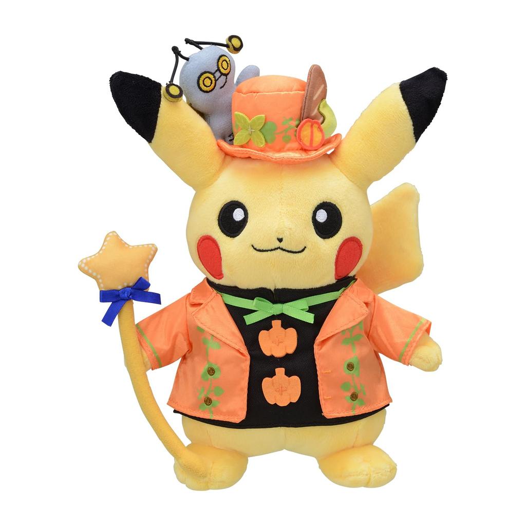 Pokemon Center Оригинальная плюшевая игрушка Paldea Spooky Halloween Pikachu 24.5×17×10(В×Ш×Гсм)