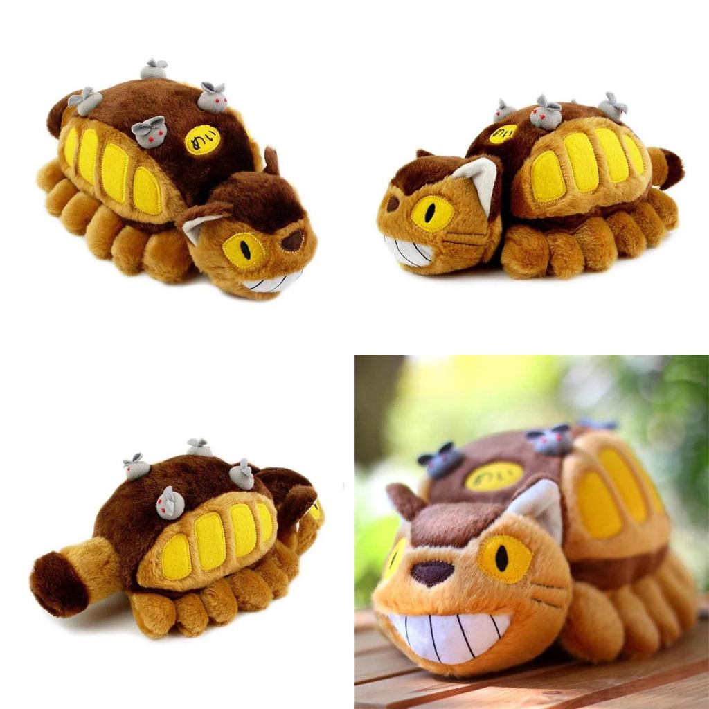 Plush And Soft 12" My Neighbor Totoro Cat Bus Doll Ideal For Snuggling