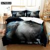 Новый 3D Принт Милый Кот 3D Пододеяльник Постельное Белье Одеяло Лен Наволочки Домашний Декор Односпальный Двуспальный Полуторный Кинг Королева