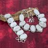 Selenite Handmade Jewelry, 925 Solid Sterling Silver Jewelry, Amazing Bracelet & Necklace Gemstone Jewelry Set For Sister