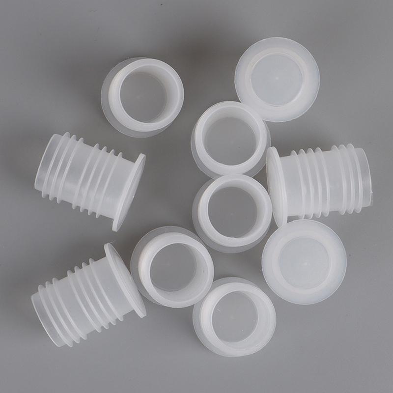 Plastic Bottle Cap Red Wine Cork Inside Plug Transparent Threaded Nut Hole Dust-Proof Plug