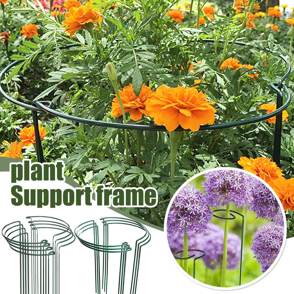 10 упаковок опорных кольев для сращивания садовых растений, полукруглая клетка и опора для пионов, металлическое опорное кольцо для сада, опора для бордюров комнатных и уличных растений