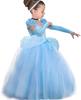 Princess Dress Kids Dress Arm Set Cosplay Costume Fancy Dress Fluffy One Piece Kids for Amusement Parks [TYHTYM] (Children's + Cover) 2-Piece