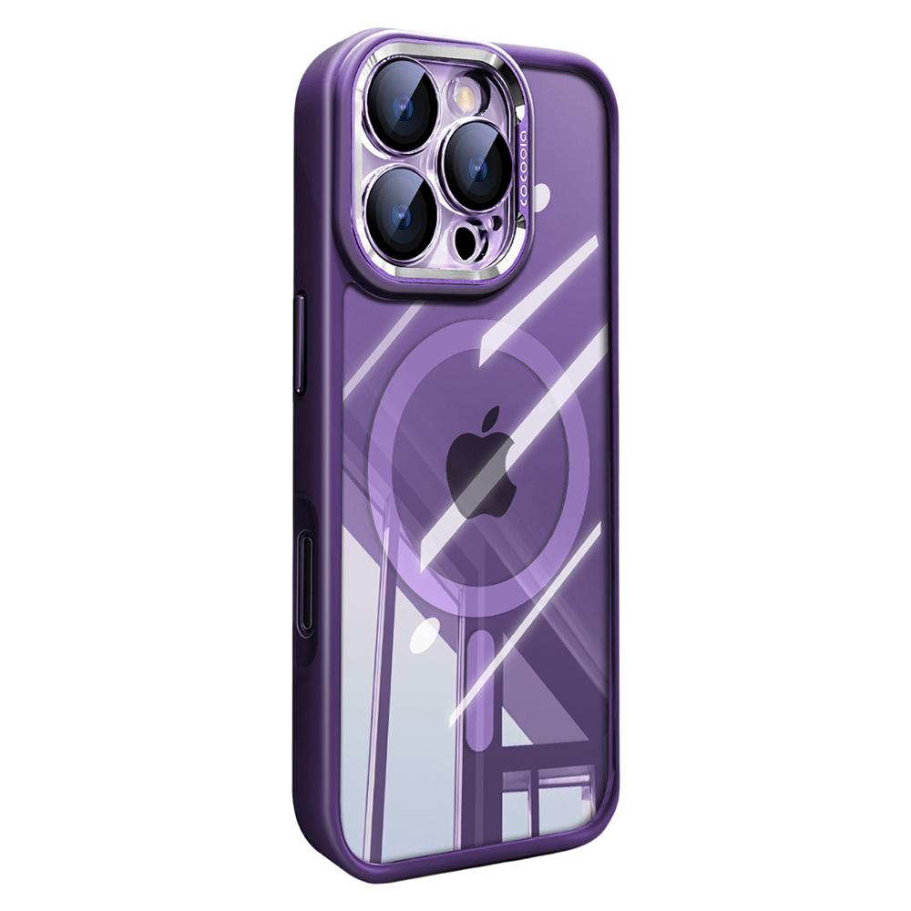 For iPhone 16 Pro Max Case Compatible with MagSafe PC+TPU Phone Cover with Detachable Camera Lens Film