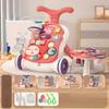 5 In 1 Baby Walker Sit To Stand Learning Walker With Activity Center Toddler Infant Push Walking Toys