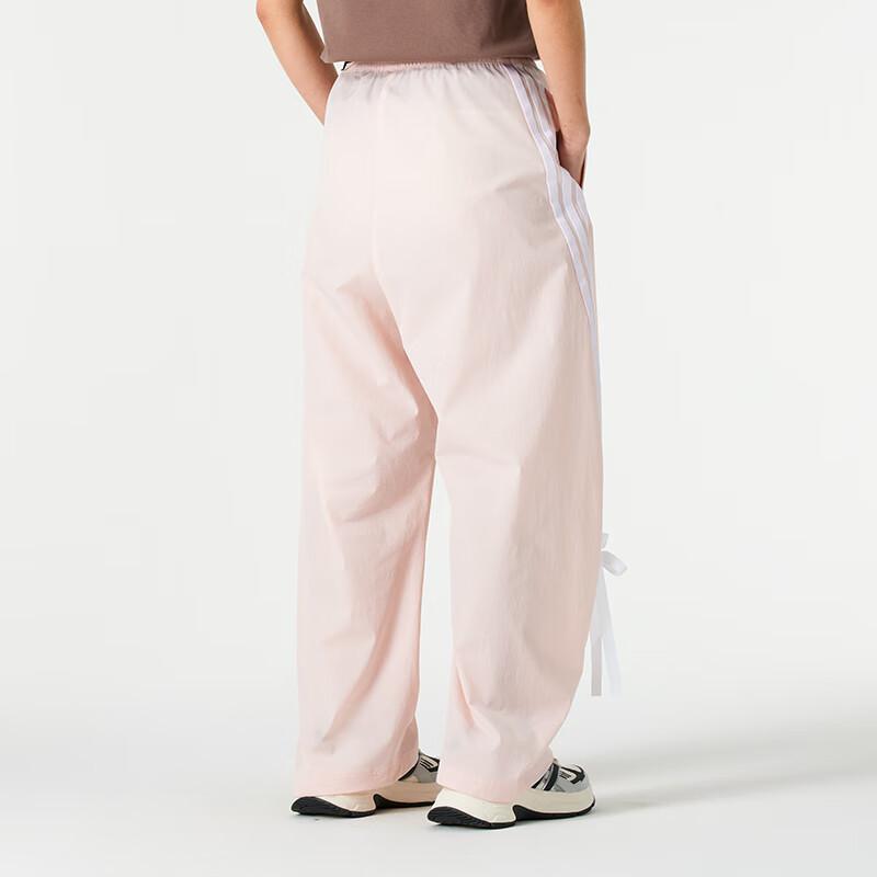 Adidas Повседневные полосатые универсальные простые трикотажные спортивные брюки женские брюки розового цвета JY7667