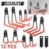 10 PCS Heavy Duty Metal Hook Wall Mount Hook Stand Bicycle Garage Organizer Anti-slip Storage Hook for Ladders Garden Tool