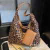 Супер огненная сумка для мамы и ребенка с леопардовым принтом, модная сумка-тоут большой вместимости, женская осенне-зимняя 2025, новая модная сумка через плечо