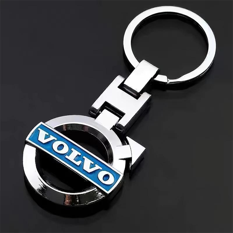 Zinc Alloy Key Ring Keychain Car Logo Keyring Accessories For Volvo XC90 V90 V60 XC60 V40 S80 S60 S90 C40 XC40 V70 XC70 C30 C70