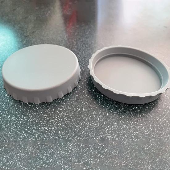 6 шт. крышка банки для газировки, герметичная, герметичная, гибкая, многоразовая, легко моющаяся, силиконовая банка для напитков, однотонный Топпер