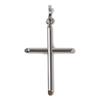K18 18k Gold Cross 29mm X 19mm White Gold Pendant Top
