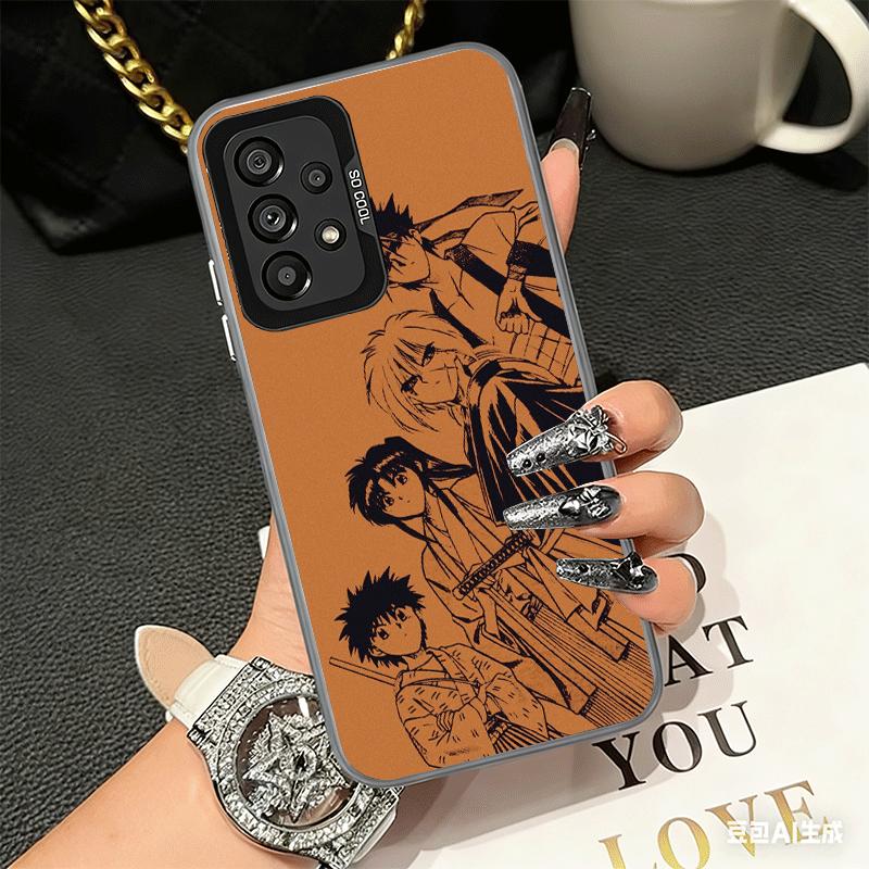 Мягкий чехол для телефона Rurouni Kenshin для Samsung A17 A16 A15 A14 A13 A57 A56 A55 A54 A53 A37 A36 A35 A34 A33 A26 A25 A24 A23 A5