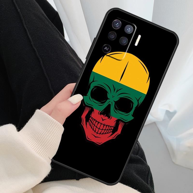 Модный чехол с флагом Литвы для Oppo A17 A57 A77 A40 A78 A54 A74 A94 A76 A16 A96 A18 A60 A80 A38 A58 A98 A15 A5 Pro