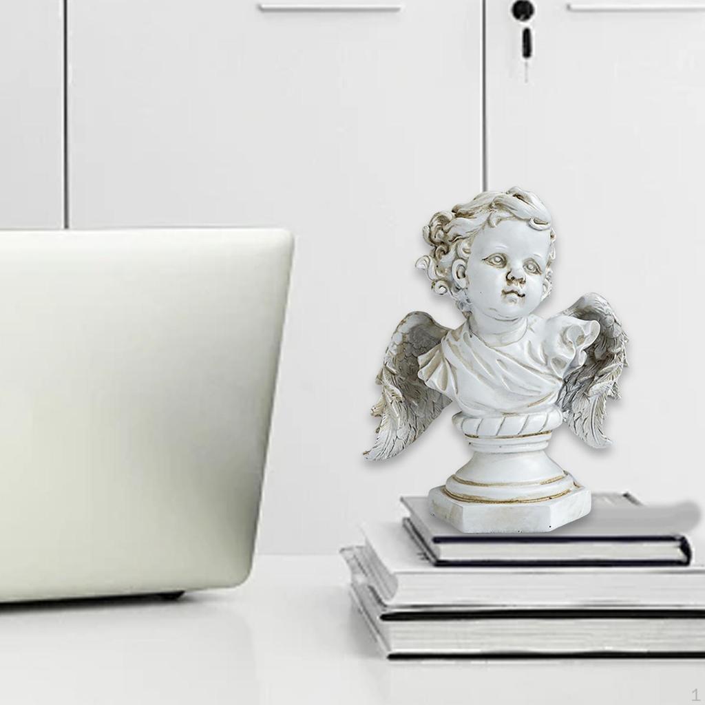 Фигурка ангела, изящный домашний акцент, скульптура херувима