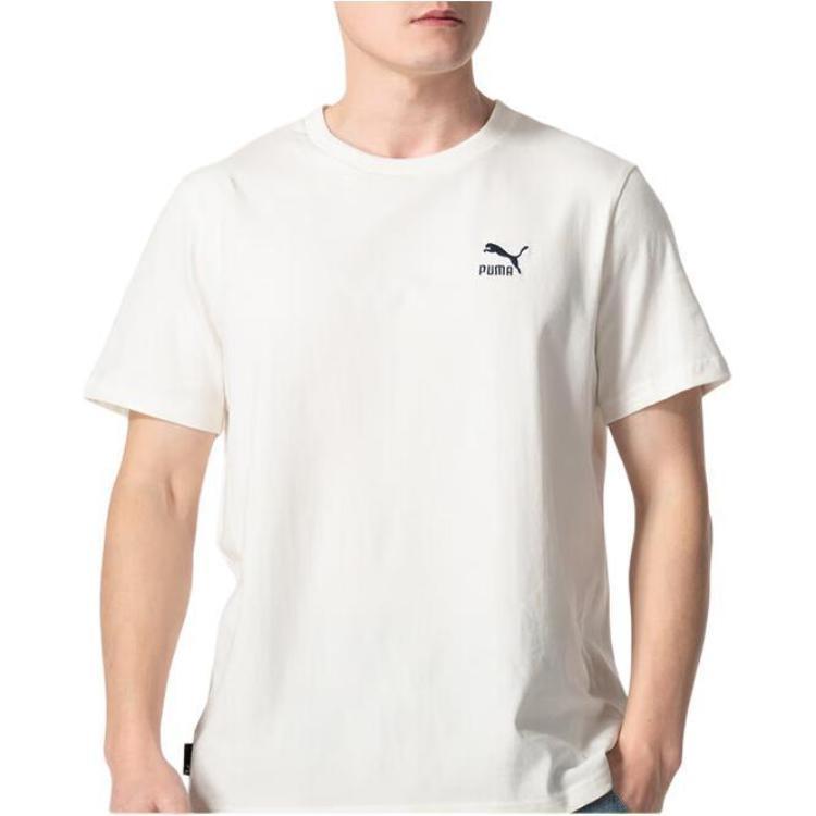PUMA Logo Sports T-shirt 'White' Men's 630353-65