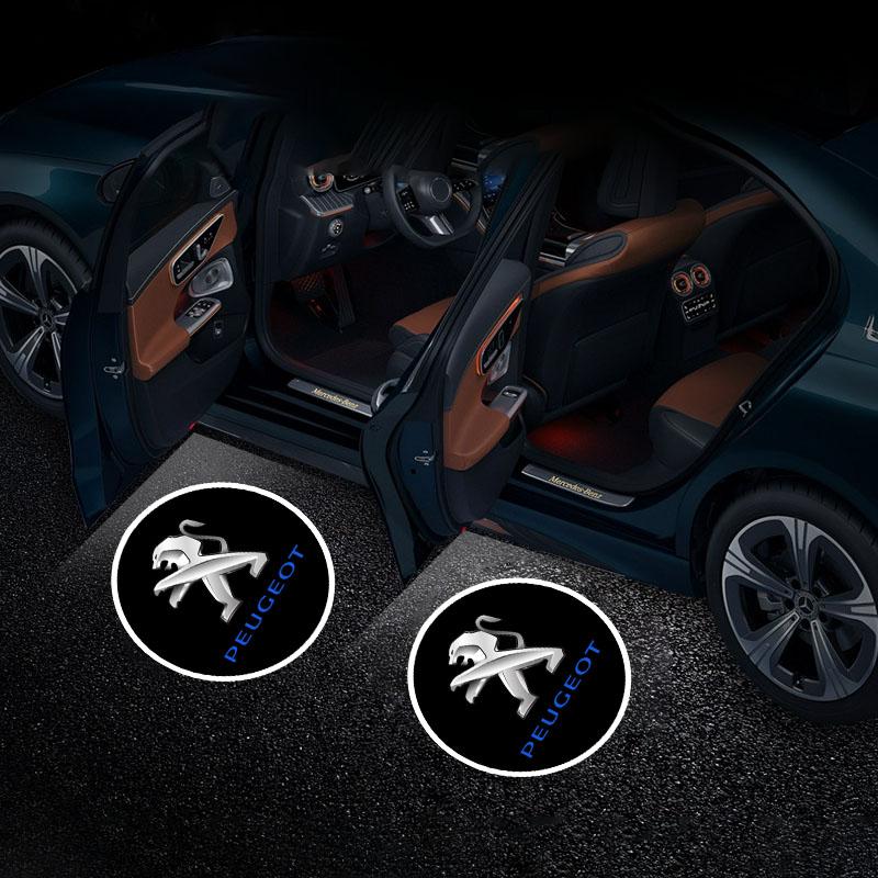 LED Car Door Logo Welcome Light Laser Projector Lamp For Peugeot 408 4008 308 3008 Rifter 5008 508 2008 208 301 RCZ 407 205 105