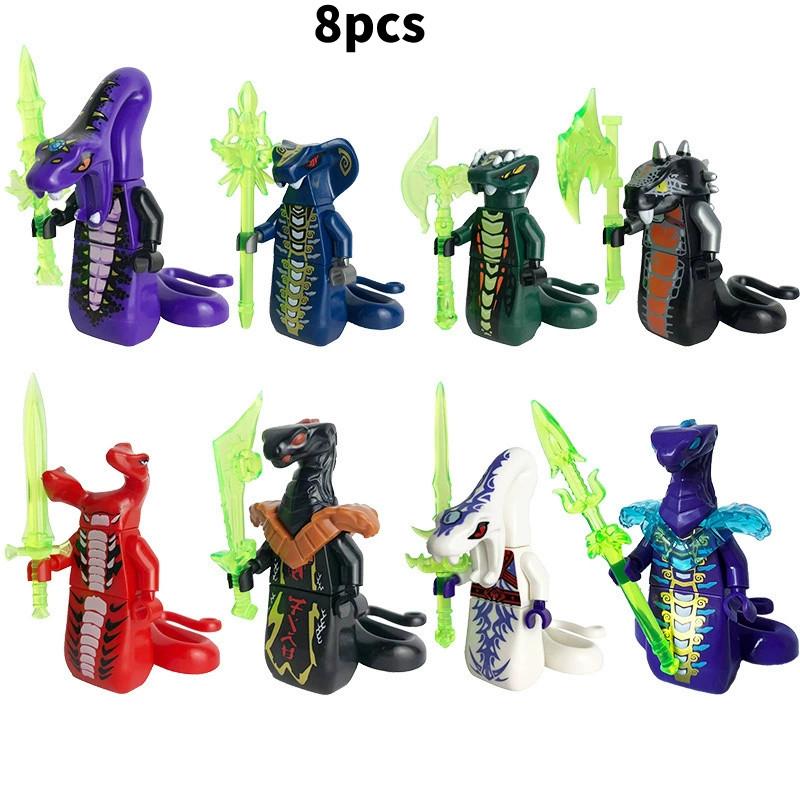 Building Snake Ninjago Blocks With Weapon Educational Model Kids Gifts Birthday