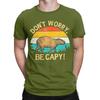 Vintage Capybara Retro Style Dont Worry Be Capy TShirt Unisex Round Neck 100 Cotton T Shirts Short Sleeve Tees Original Clothes
