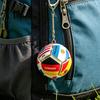 Backpack Keychain Accessory Pendant, Mini Football Shape Team Logo Keychain, Portable Keyring Decompression Toy for Stress Relief And Fan Gifts Fidget