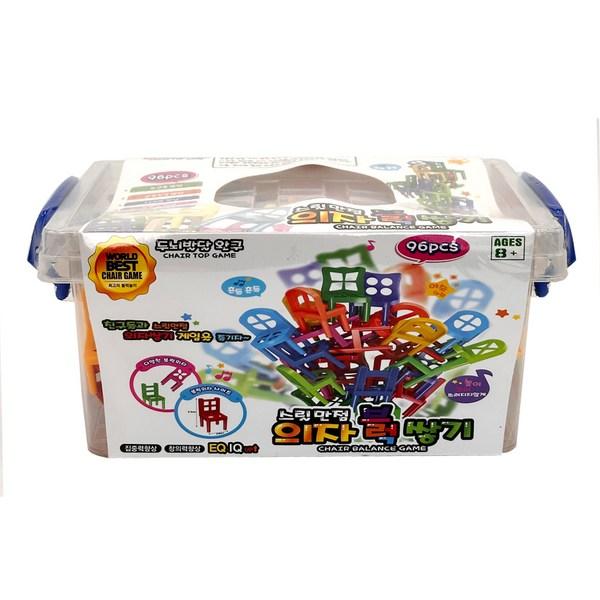 Захватывающая настольная игра со сложением блоков стульев, разноцветная