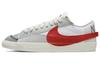 Кроссовки Blazer Low 77 Jumbo White Photon Dust Light Smoke Grey University Red DQ8769-100