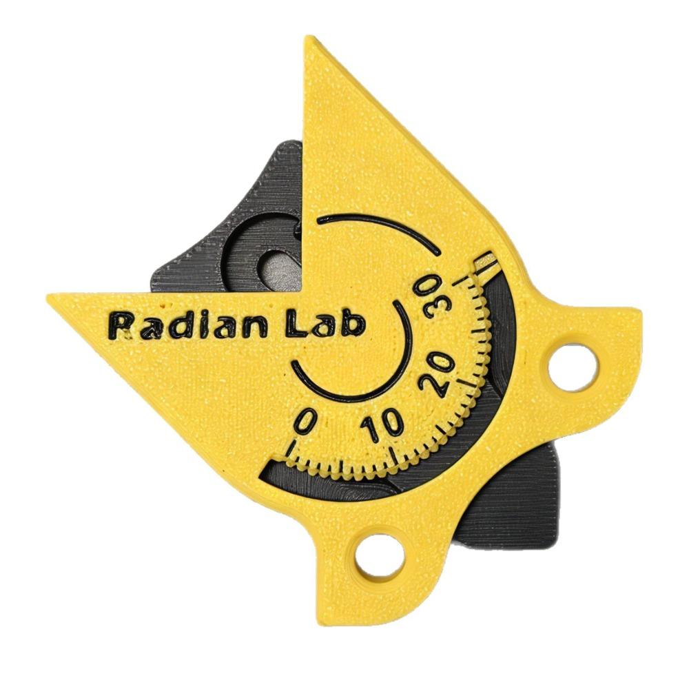 Желто-оранжевый инструмент для измерения радиуса со шкалой Измерительный прибор Инструмент для измерения радиуса угла Портативный